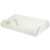 Bamboo Memory Foam Sleep Pillow Contoured Cervical Orthopedic Pillow Neck Support Breath Pillow - Large