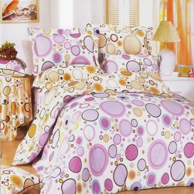 Blancho Bedding - [Baby Pink] 100% Cotton 3PC Duvet Cover Set (Twin Size)(Comforter not included) - BLANCHOYG01001-1