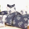 Blancho Bedding - [Purple Gray Flourish] 100% Cotton 4PC Duvet Cover Set (Full Size)(Comforter not included) - BLANCHOSW01002-2
