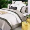 Blancho Bedding - [Elegance] 100% Cotton 4PC Duvet Cover Set (Queen Size)(Comforter not included) (Comforter not included)(Comforter not included) - B