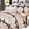 Blancho Bedding - [Beige Brown Classic] 100% Cotton 4PC Duvet Cover Set (Queen Size)(Comforter not included) - BLANCHOMF01010-3