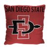 Cal State San Diego OFFICIAL NCAA "Stacked" Woven Pillow; 20" x 20" - 1COL/13002/0105/RET