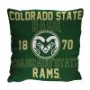 Colorado State OFFICIAL NCAA "Stacked" Woven Pillow; 20" x 20" - 1COL/13002/0052/RET