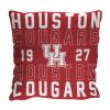 Houston OFFICIAL NCAA "Stacked" Woven Pillow; 20" x 20" - 1COL/13002/0213/RET