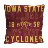 Iowa State OFFICIAL NCAA "Stacked" Woven Pillow; 20" x 20" - 1COL/13002/0028/RET