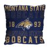 Montana State OFFICIAL NCAA "Stacked" Woven Pillow; 20" x 20" - 1COL/13002/0090/RET