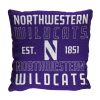 Northwestern OFFICIAL NCAA "Stacked" Woven Pillow; 20" x 20" - 1COL/13002/0059/RET