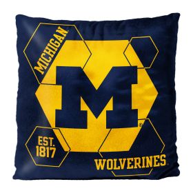 Michigan OFFICIAL NHL "Connector" Double Sided Velvet Pillow; 16" x 16" - 1COL/23500/0021/RET