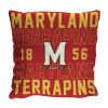 Maryland OFFICIAL NCAA "Stacked" Woven Pillow; 20" x 20" - 1COL/13002/0027/RET