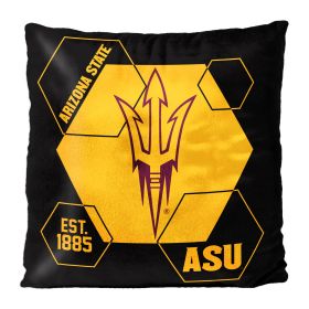 Arizona State OFFICIAL NHL "Connector" Double Sided Velvet Pillow; 16" x 16" - 1COL/23500/0086/RET