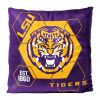LSU OFFICIAL NHL "Connector" Double Sided Velvet Pillow; 16" x 16" - 1COL/23500/0046/RET
