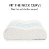 Contour Memory Foam Pillow Orthopaedic Head Neck Back Support Pillow with Cover, 1/2 Pack - White - 1