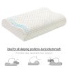 Contour Memory Foam Pillow Orthopaedic Head Neck Back Support Pillow with Cover, 1/2 Pack - White - 1