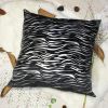 [Black White Flame] Decorative Pillow Cushion / Floor Cushion (23.6 by 23.6 inches) - BETTINO-FJ-008