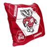 Wisconsin OFFICIAL NHL "Connector" Double Sided Velvet Pillow; 16" x 16" - 1COL/23500/0003/RET