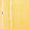 Moroccan Handwoven Cactus Silk Lumbar Pillow 14 x 36 Embroidered cushion - Yellow Canary