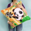 [Kung Fu Panda] Embroidered Applique Pillow Cushion / Floor Cushion (19.7 by 19.7 inches) - ONITIVA-DP005