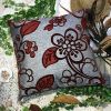 [Darkred Plum Blossom] Decorative Pillow Cushion / Floor Cushion (23.6 by 23.6 inches) - BETTINO-FJ-022