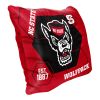 NC State OFFICIAL NHL "Connector" Double Sided Velvet Pillow; 16" x 16" - 1COL/23500/0080/RET