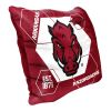Arkansas OFFICIAL NHL "Connector" Double Sided Velvet Pillow; 16" x 16" - 1COL/23500/0014/RET