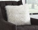 Ashley Calisa White Contemporary Pillow (Set of 4) A1000841 - as Pic