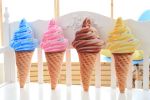 Lovely 3D Ice Cream Small Plush Stuffed Toy Sofa Bed Decorative Throw Pillow Cushion; Pink - Default
