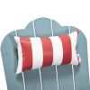 TALE Adirondack Chair Backyard Furniture Painted Seat Pillow  - red