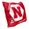 Nebraska OFFICIAL NHL "Connector" Double Sided Velvet Pillow; 16" x 16" - 1COL/23500/0006/RET