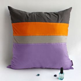 Onitiva [Beauty] Knitted Fabric Patch Work Pillow Cushion Floor Cushion (19.7 by 19.7 inches)