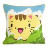 [Kitty Meow] Embroidered Applique Pillow Cushion / Floor Cushion (19.7 by 19.7 inches) - ONITIVA-DP002