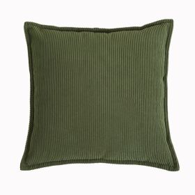 High-end Solid Color Pillow Sofa Living Room Cushions (Option: Yellowish Green-45x45cm Throw Pillow Cover)