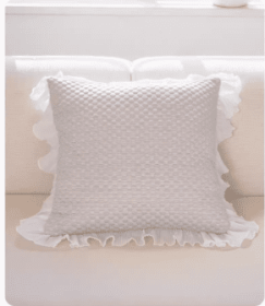 Modern And Minimalist Living Room Sofa Pillow Cover (Option: Grey-Single pillow core)