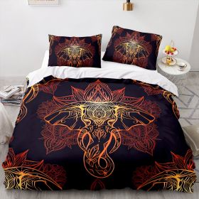 Elephant Series Three-piece Quilt Cover (Option: Style12-155x220cm)