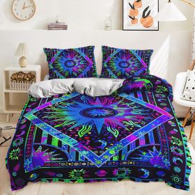 Quilt Cover Printed Suite Bedding (Option: DJL023-175x218)