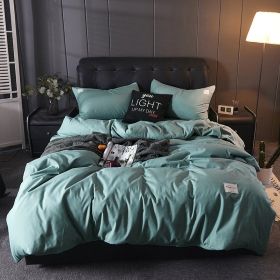 Japanese Solid-color Fusion Brushed Four-piece Set (Option: Mint-1.8m four piece set)