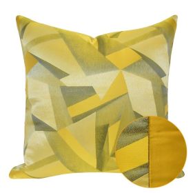Yellow Geometric Pattern Hotel Homestay Office Pillow Cover (Option: Yellow AB Non Rolled Style-40x60cm)