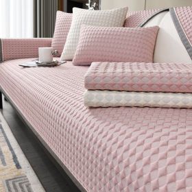Cool Bean Sofa Cushion Seat Cushion For Summer Non-slip Sofa Cover (Option: Pink-90 âˆšÃ³ 180)